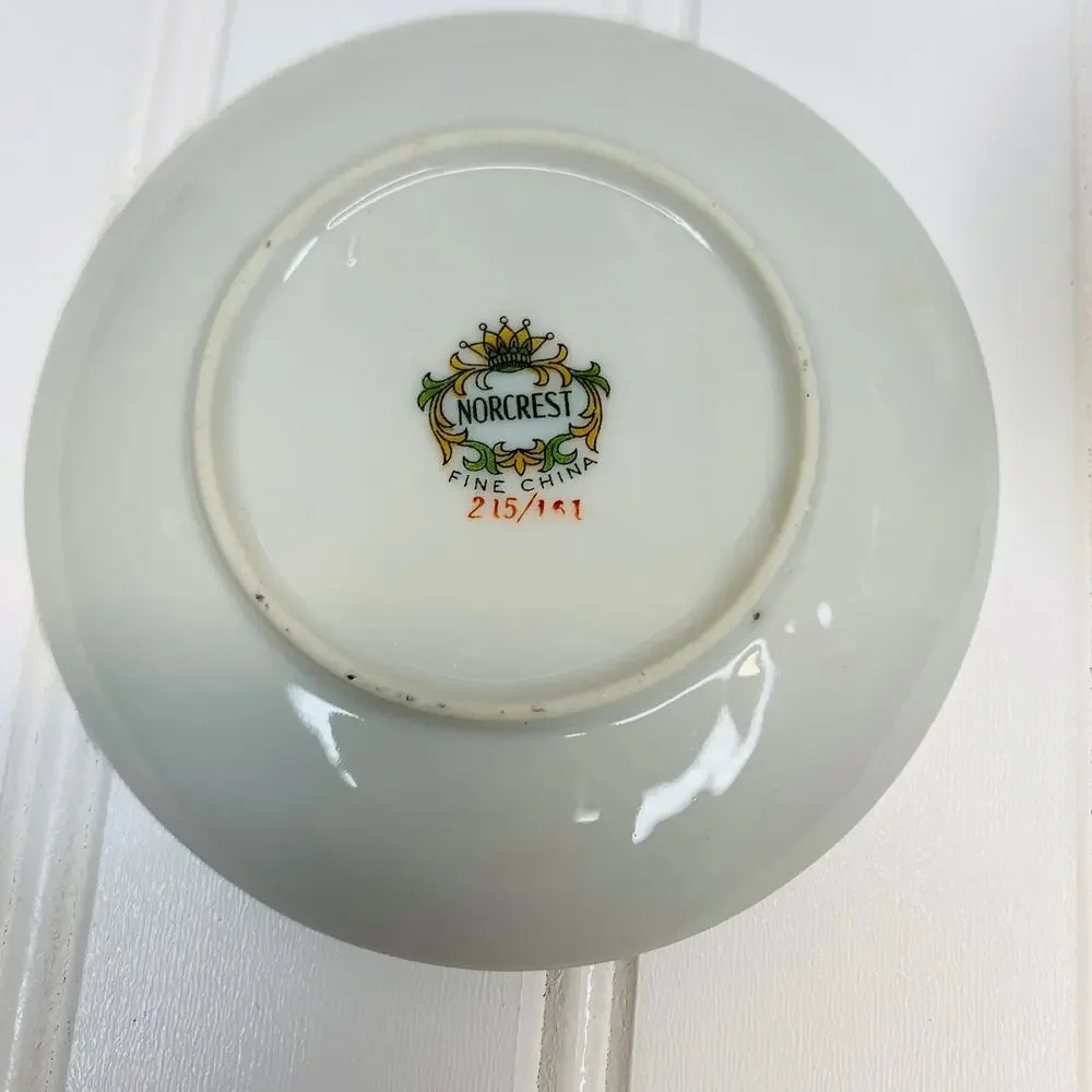 Norcrest Purple Floral Demitasse Cup 2
